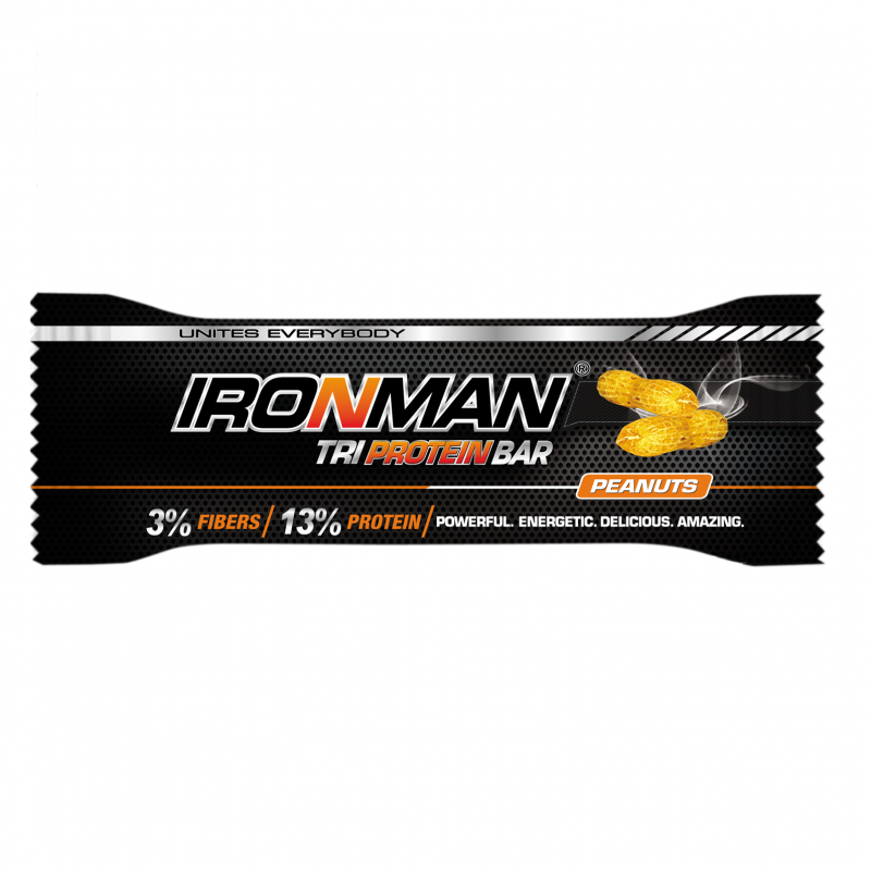 Ironman Tri Protein Bar 50г Арахис/белая глазурь