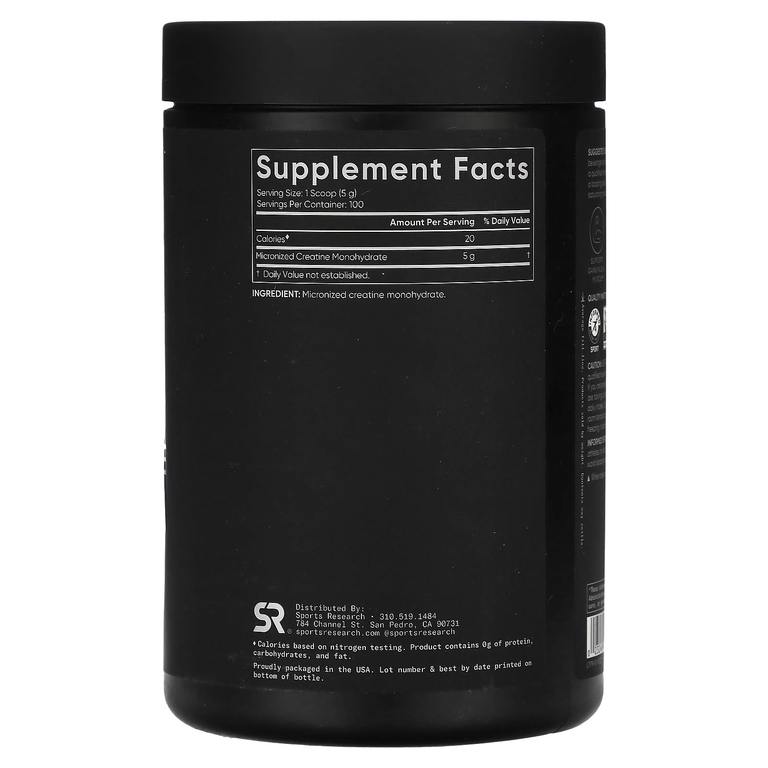 Sports Research Creatine Monohydrate 500g