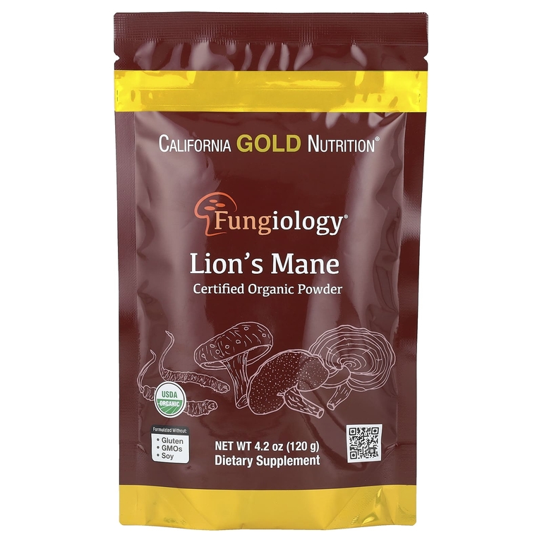 California Gold Nutrition Lion's Mane Ежовик Гребенчатый 120г
