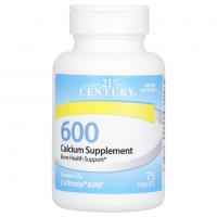 21st Century Calcium Supplement 600 75tablets