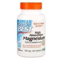 Doctor’s Best High Absorption Magnesium 100mg 120tabs