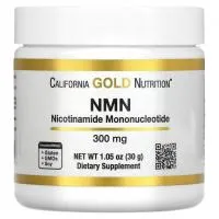 California Gold Nutrition NMN Nicotinamide Mononucleotide 300mg 30g