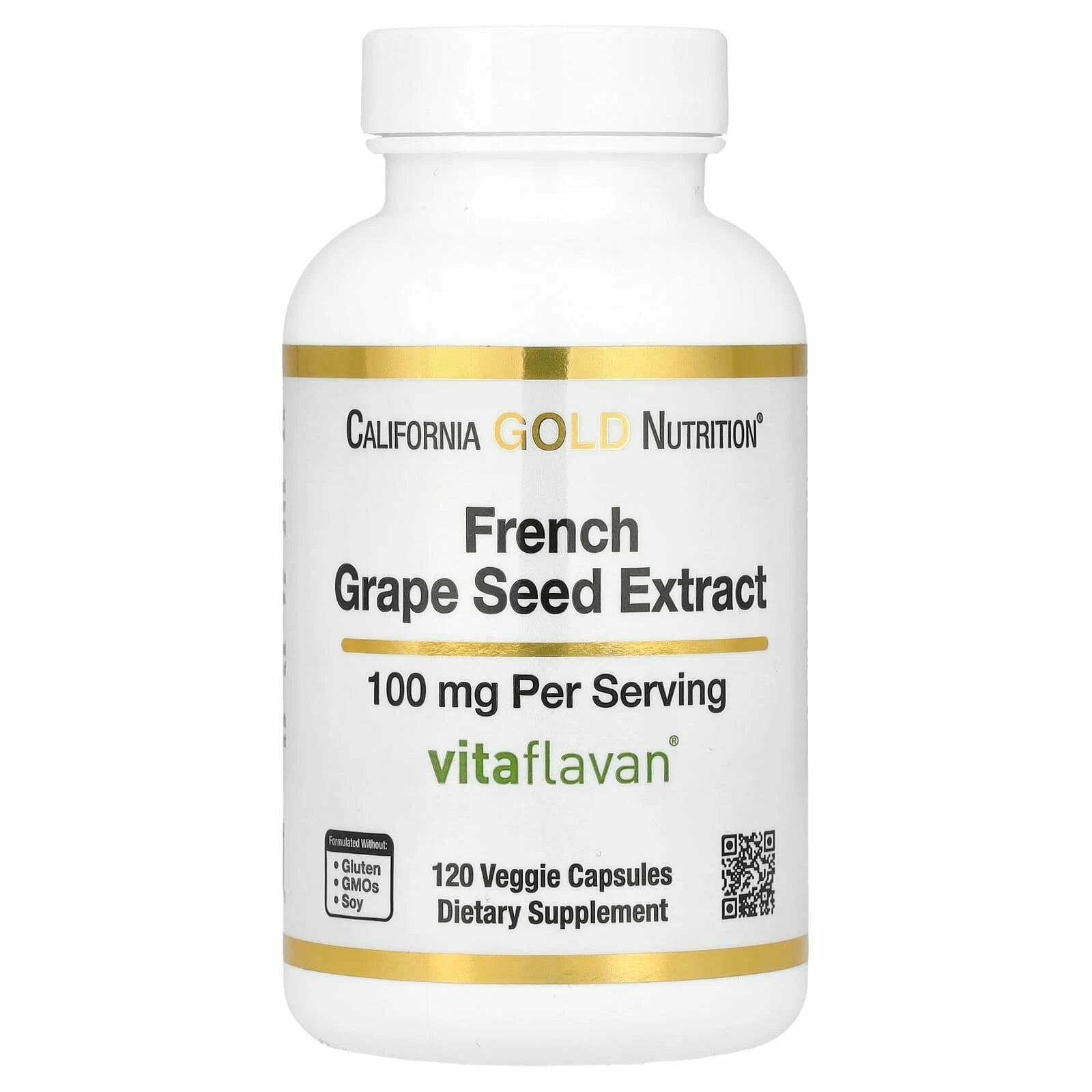 California Gold Nutrition French Grape Seed Extract 100mg 120vcaps
