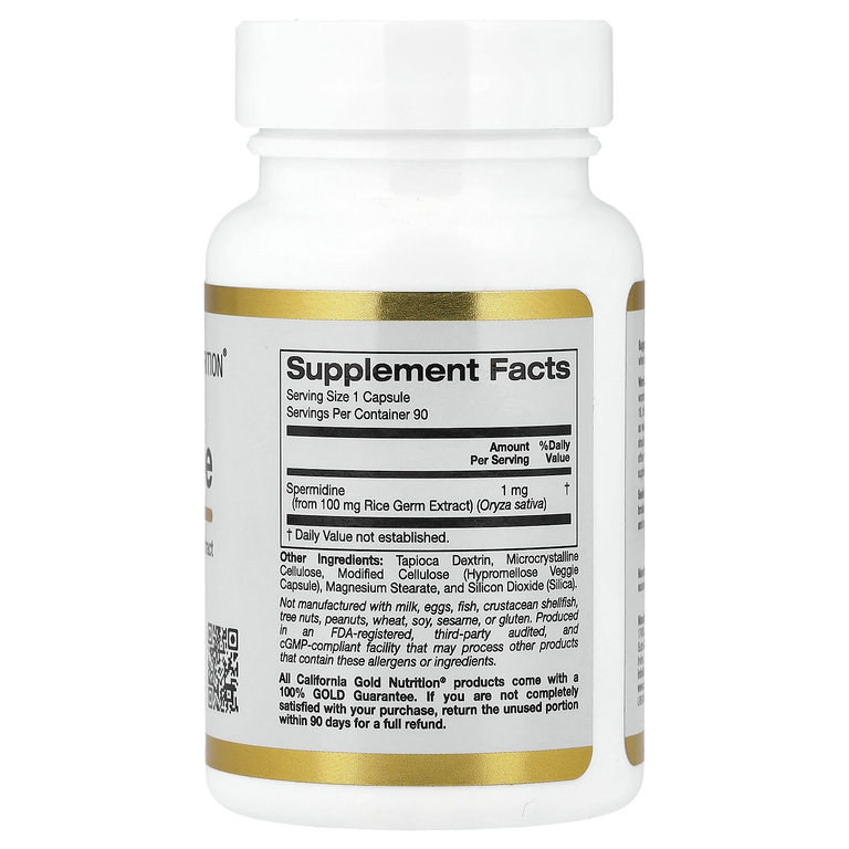 California Gold Nutrition Spermidine 90vegcaps