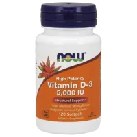 NOW Vitamin D3 5000IU 120softgels
