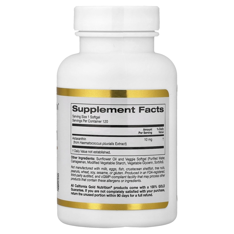 California Gold Nutrition Astaxanthin  10mg 120vsoftgels