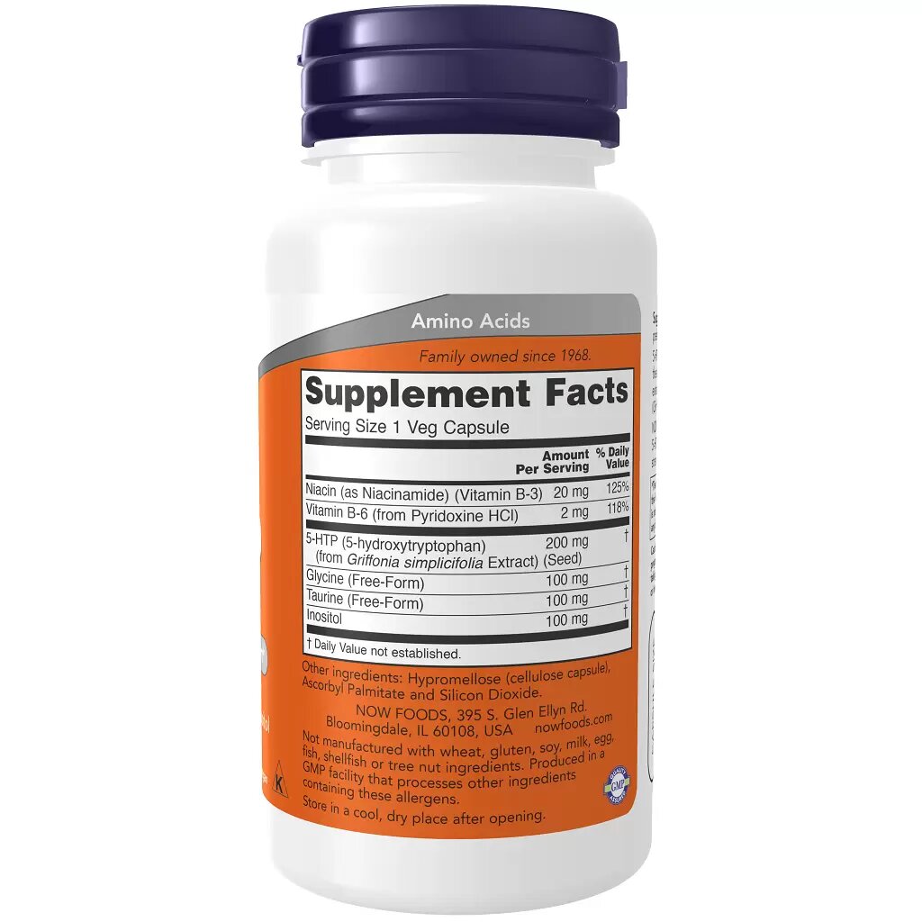 NOW 5-HTP 200mg 60vcaps