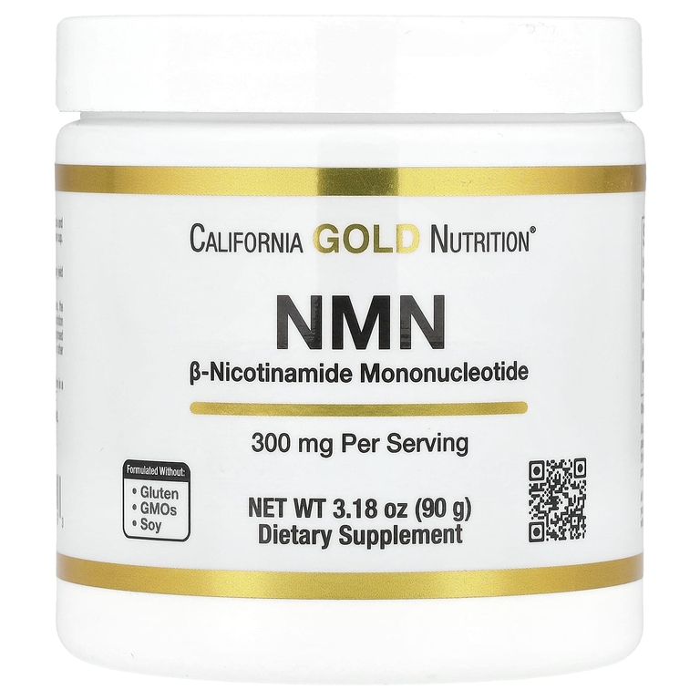 California Gold Nutrition NMN Nicotinamide Mononucleotide 300mg 90g