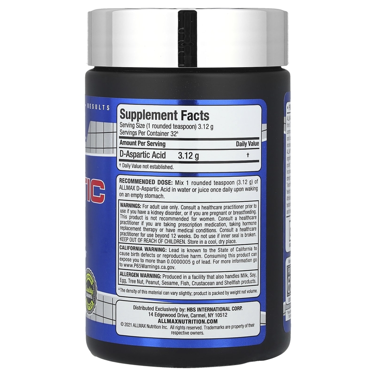 Allmax D-aspartic acid 100g