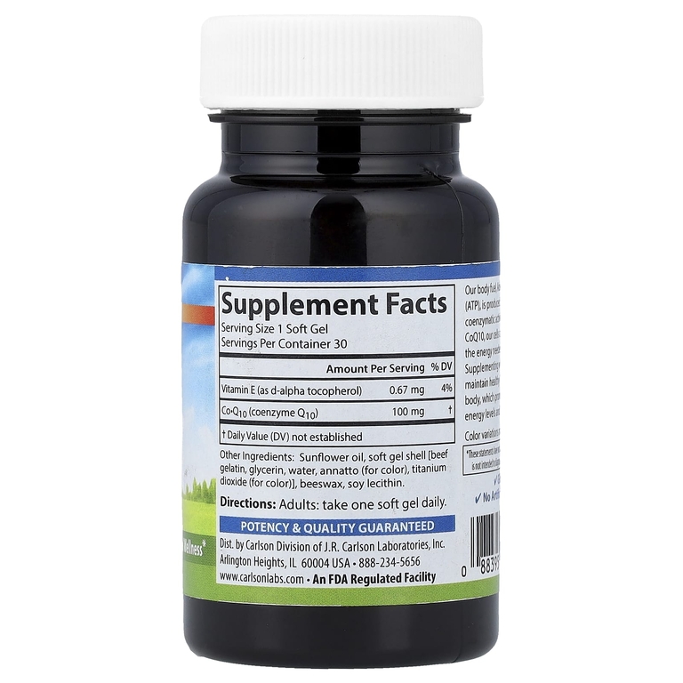 Carlson CoQ10 100mg 30softgels