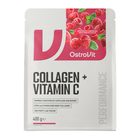 OstroVit Collagen + Vitamin C 400g Малиновый лимонад