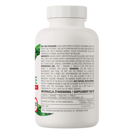 OstroVit Zinc Picolinate 200tabs