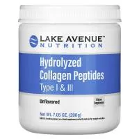 Lake Avenue Hydrolyzed Collagen Peptides Type I-III 200g