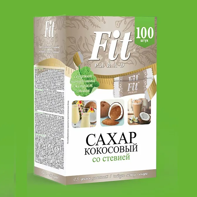 Fit Parad Кокосовый сахар со стевией 100шт