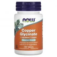 NOW Copper Glycinate 3mg 120tablets