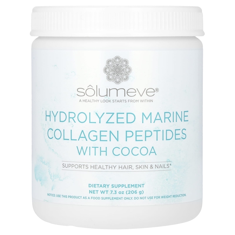 Solumeve Hydrolyzed Marine Collagen Peptides with Cocoa 206g