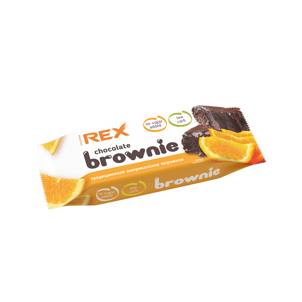 ProteinRex Брауни 50гр Апельсин