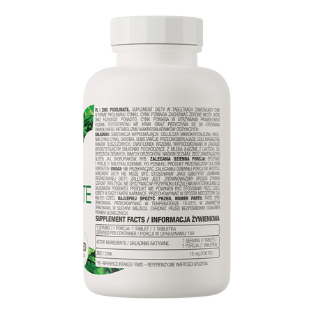 OstroVit Zinc Picolinate 15mg 150tabs