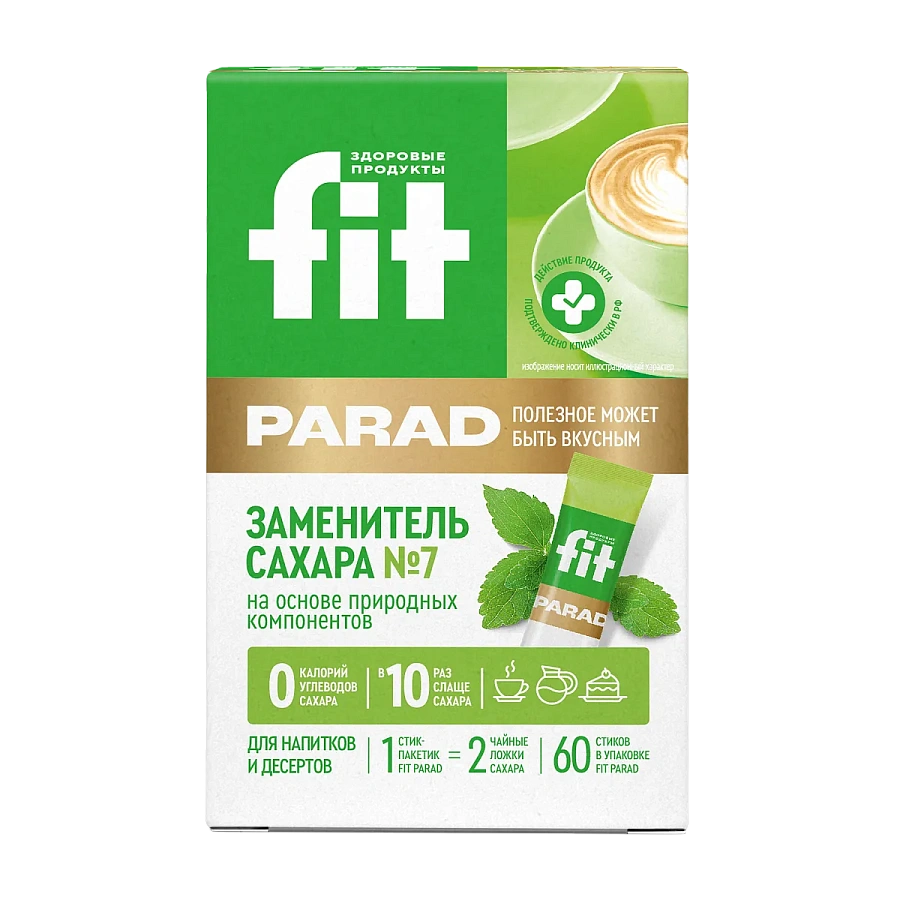 Fit Parad №7 Смесь подсластителей на основе эритритола (60шт/стики)