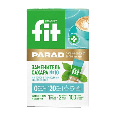 Fit Parad №10 смесь подсластителей на основе эритритола (100шт/стики)