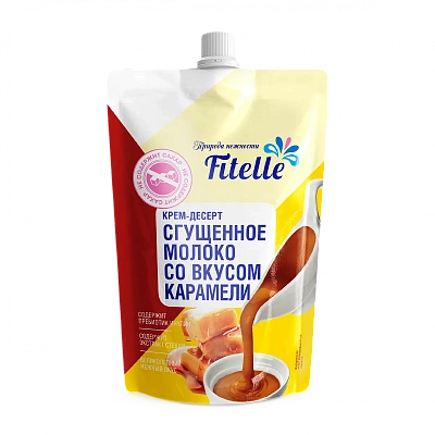 Fit Parad Fitelle Крем-десерт «Сгущенное молоко со вкусом карамели» 100гр