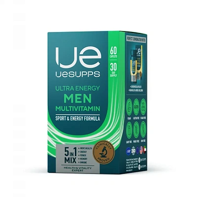 UESUPPS Men Multivitamin Ultra Energy 60caplets