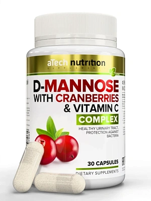 aTech nutrition D-Mannose with Cranberries and Vitamin C 30 caps