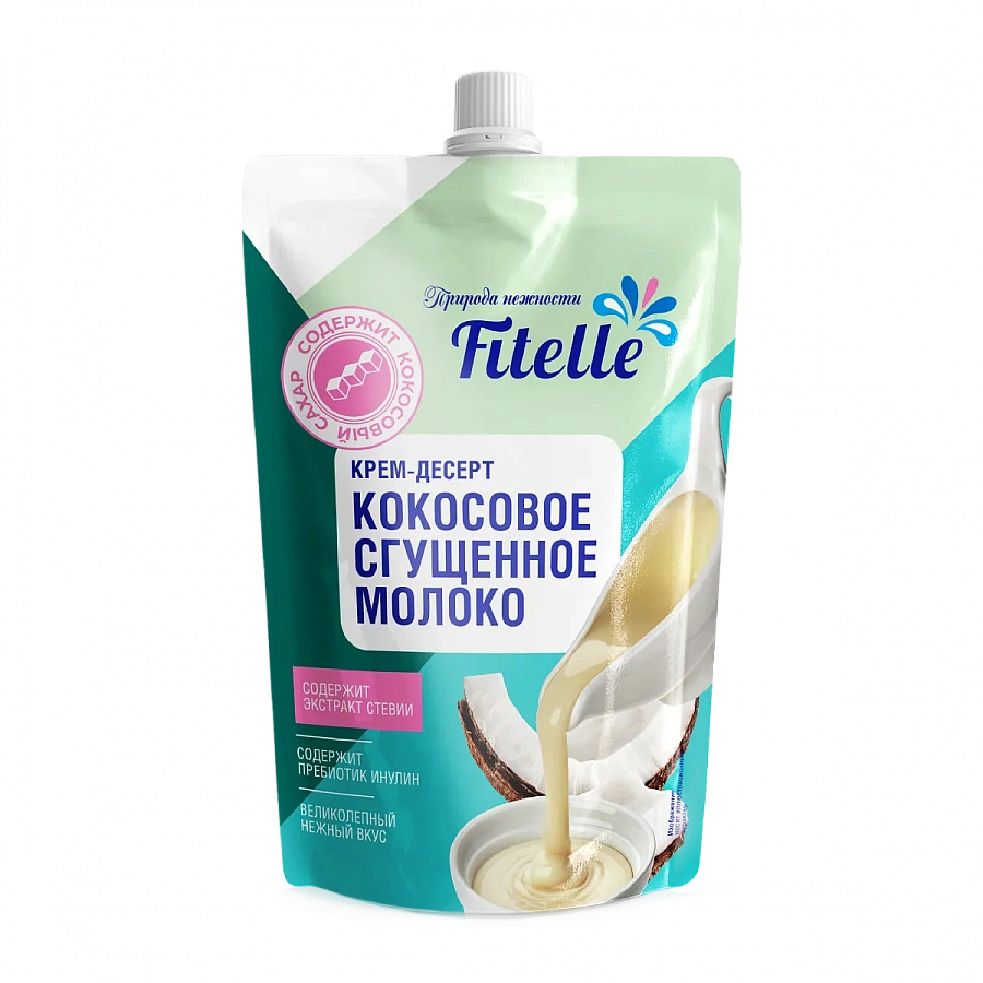 Fit Parad Fitelle Крем-десерт «Кокосовое сгущенное молоко» 100гр