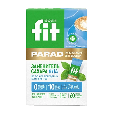 Fit Parad №14 заменитель сахара на основе эритрита (60шт/стики)