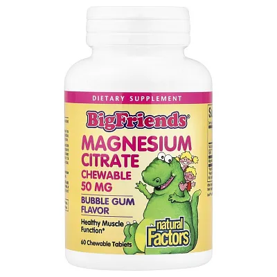 Natural Factors Magnesium Citrate Kids 50mg 60chewable