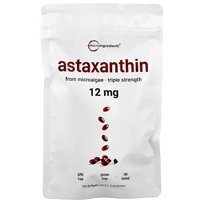 Micro Ingredients Astaxanthin 12mg 120softgels