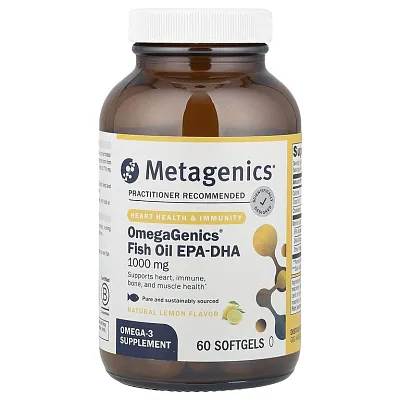 Metagenics Omega 3 Лимон 1000мг 60softgels