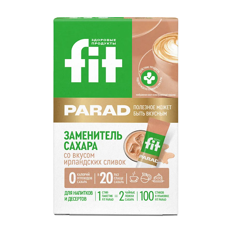 Fit Parad №21 Смесь подсластителей (100шт/стики) Ирландский ликер
