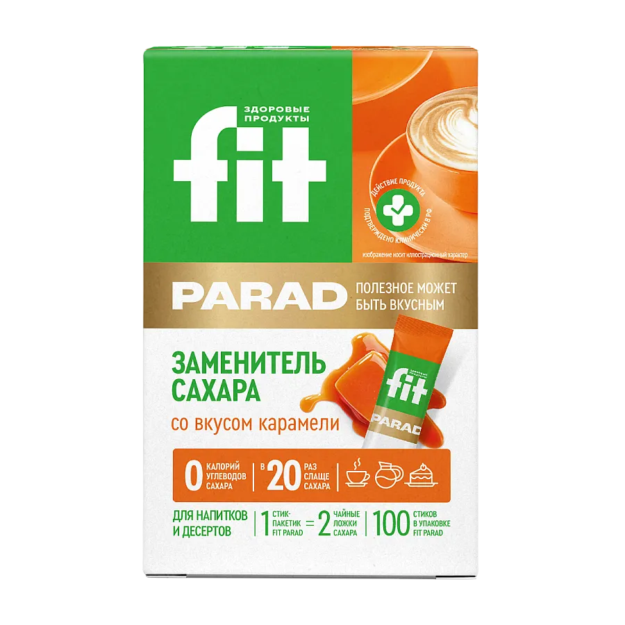 Fit Parad №17 смесь подсластителей (100шт/стики) Карамель
